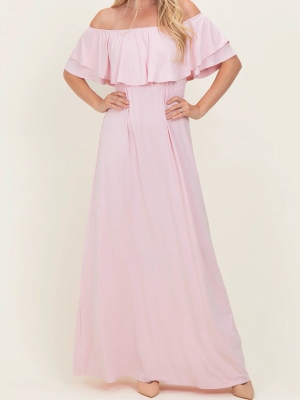 NWT Pink Blush Maxi Dress